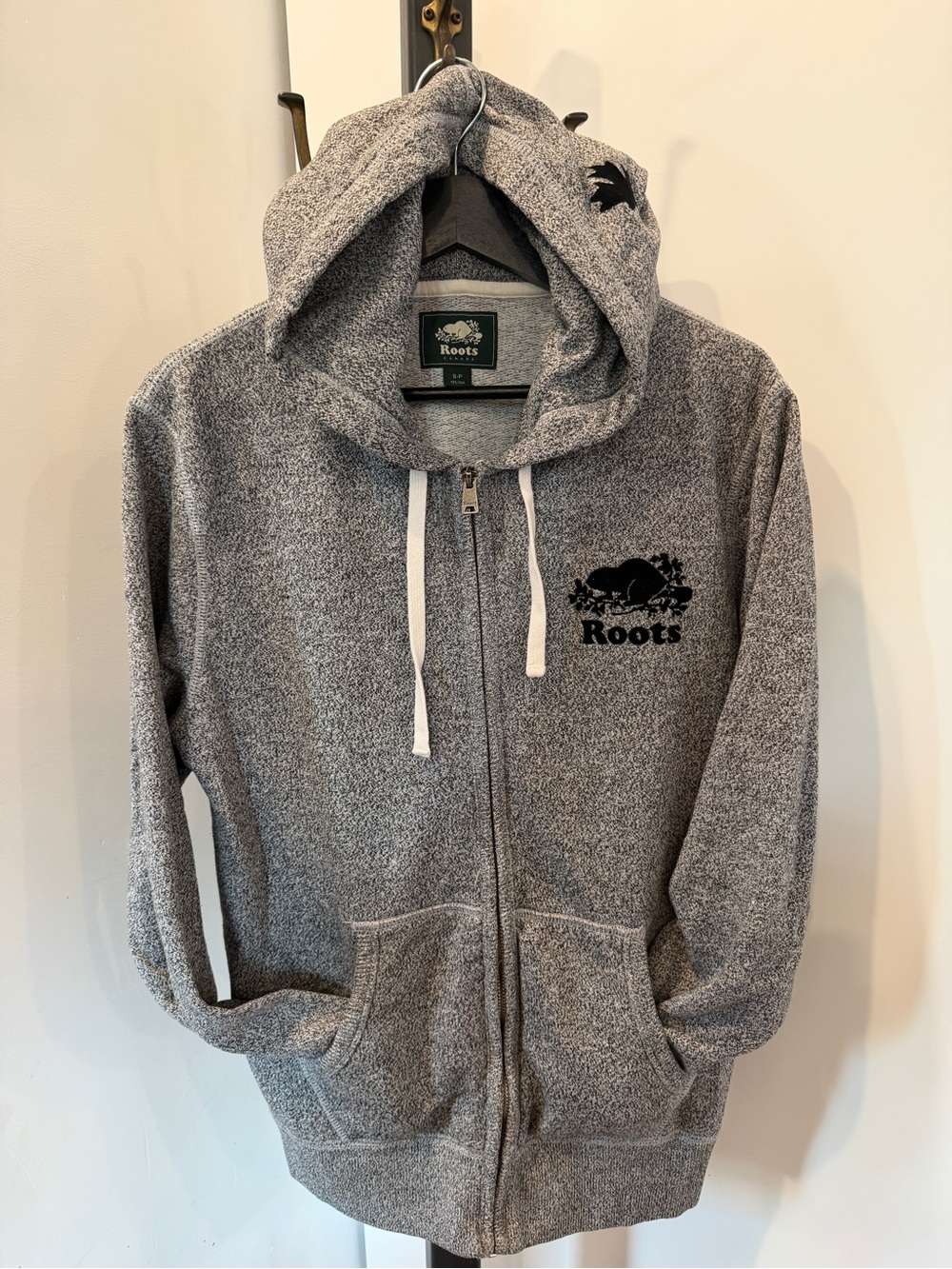 Roots Salt and Pepper Zip-Up Hoodie Jacket